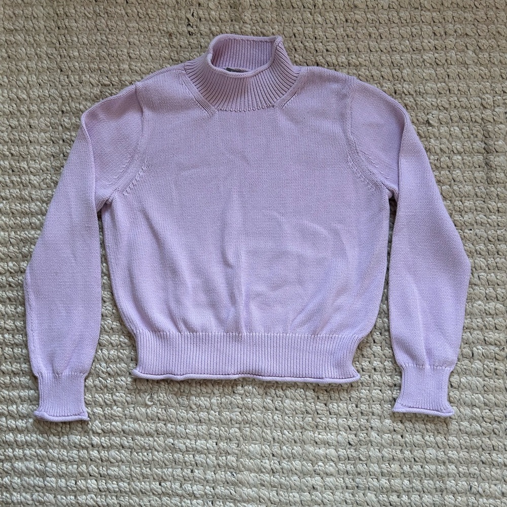 J. Crew Classic Cotton Rollneck Sweater